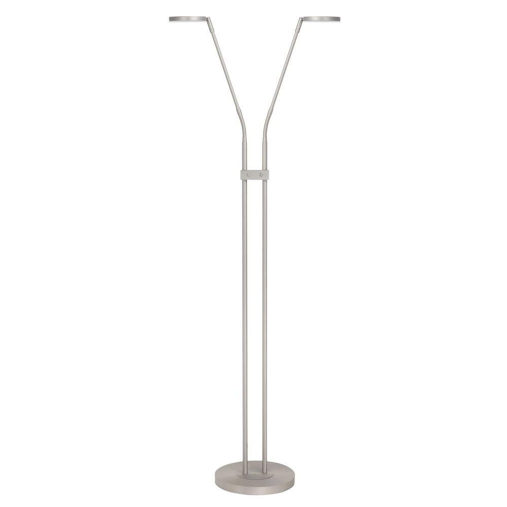 Design reading lamp Palma nickel Ø 25cm double