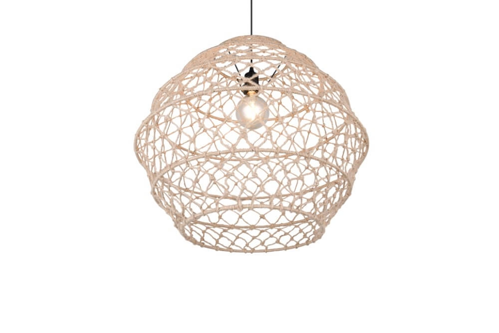 Rattan pendant lamp Hive Ø 60cm Trio 4017807637199