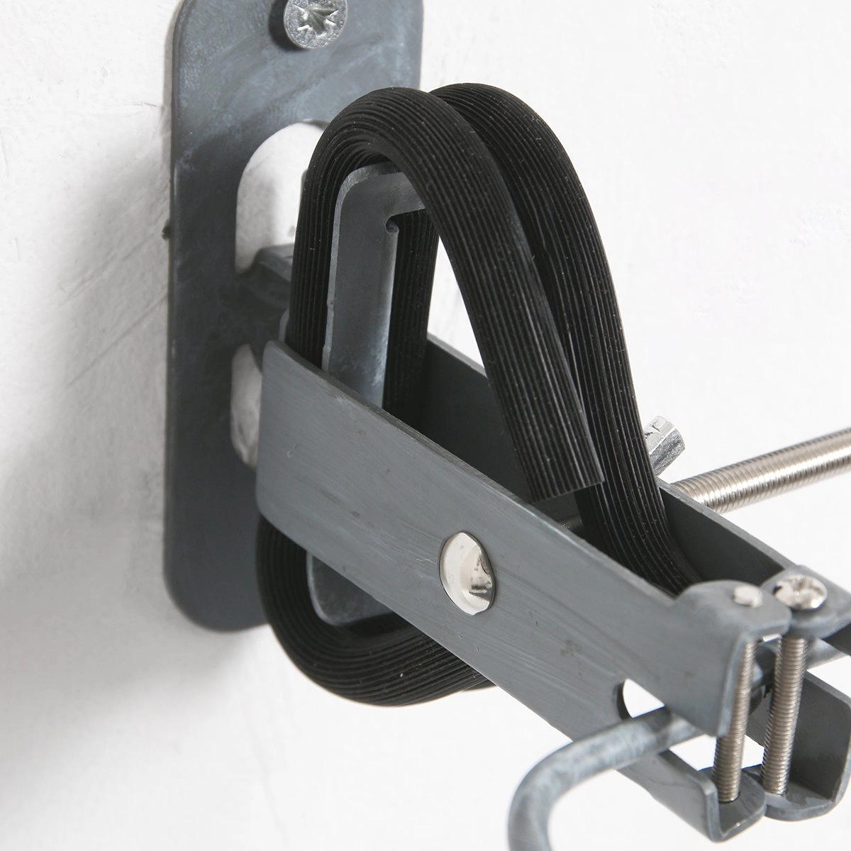 Clamp spot Gearwood zinc grey with wood Steinhauer 8712746133776