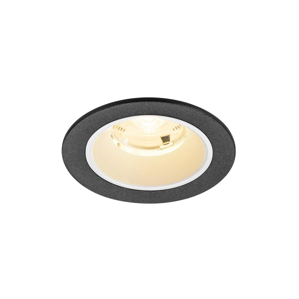 Recessed spotlight Numinos S black/white 3000K - 20deg
