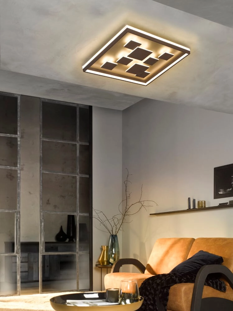 Sleek ceiling lamp Rico 53 by 53cm Fischer & Honsel 4003694201193