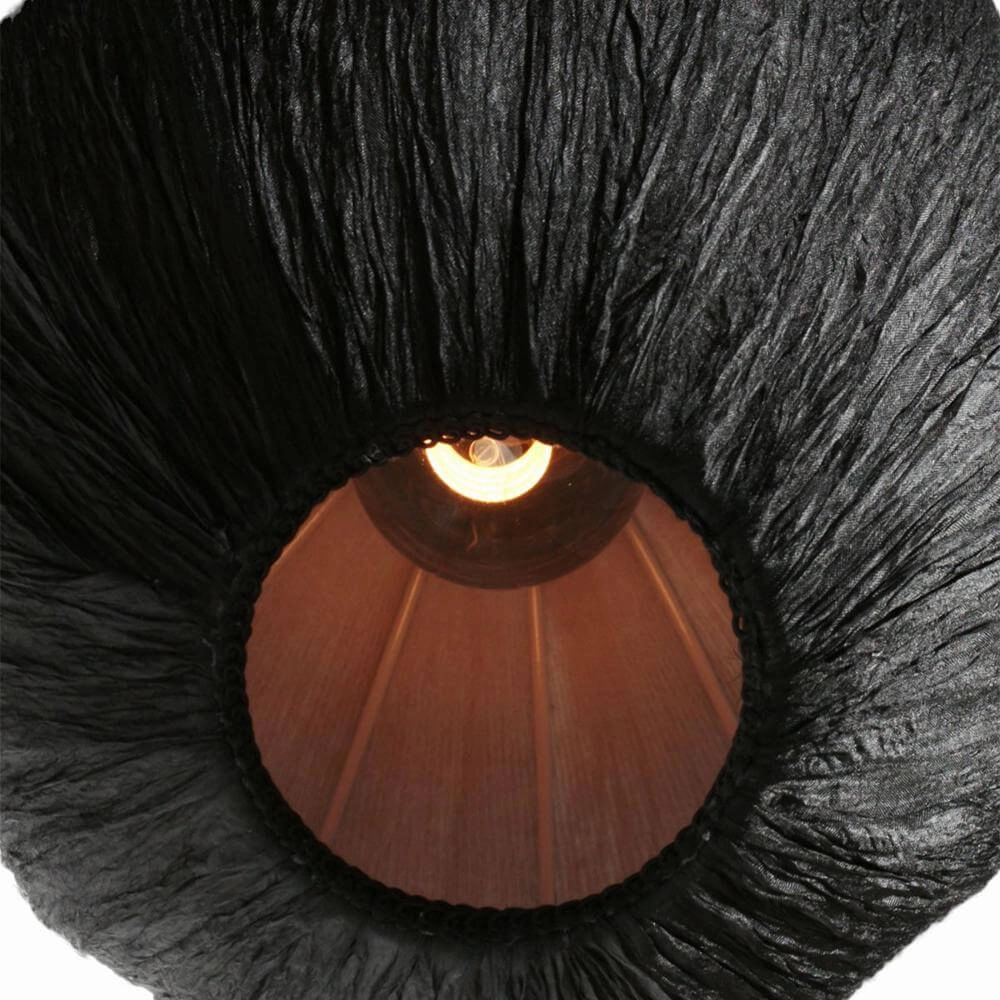 Pendant lamp HaloSwap with black fabric shade Ø 25cm Steinhauer 8712746179781