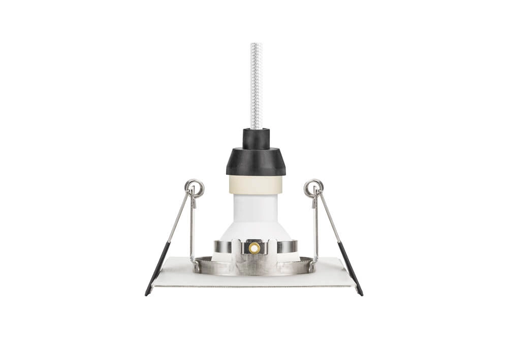 Stainless steel recessed spotlight EvoFire GU10 - square Lyora 5055788228653