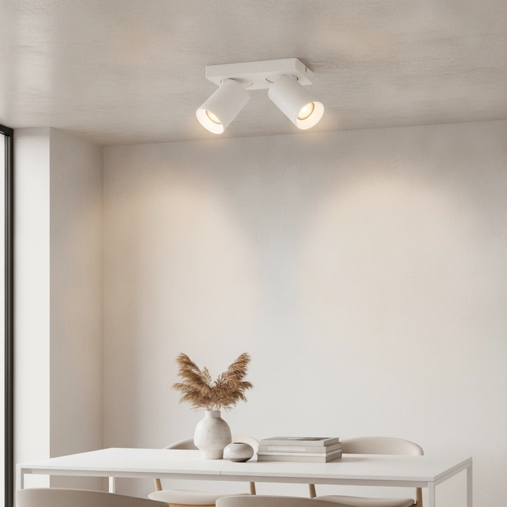 Ceiling lamp Mega 2-light white