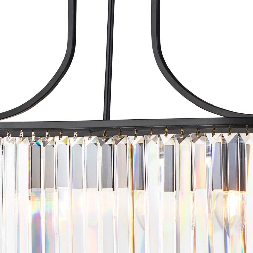 Black Classic Chandelier Victoria Searchlight 5053423135649