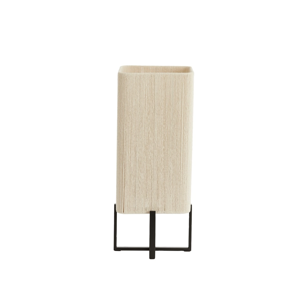 Table lamp Wyn 50.5cm - cream rope with black