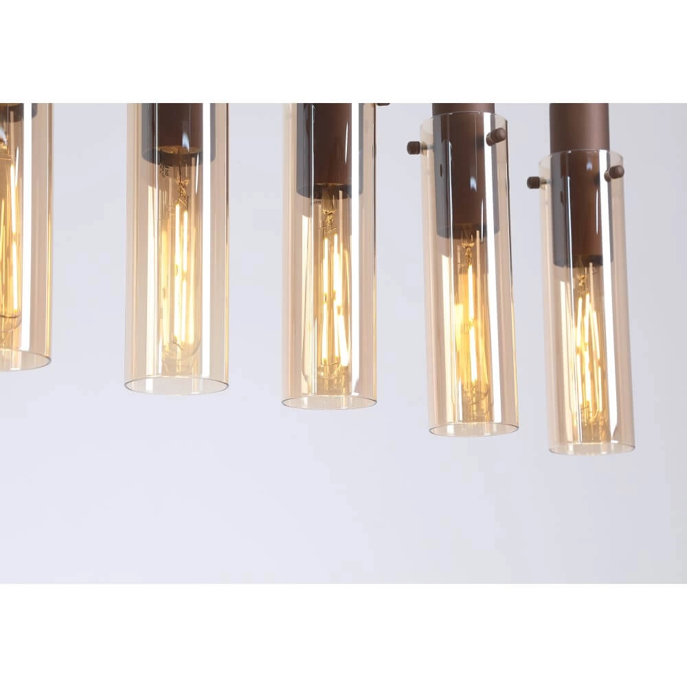 8-light pendant lamp Sweden II straight Searchlight 5053423272085