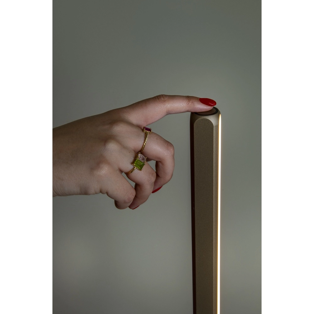 155cm LED Floor Lamp Braga Champagne Premium by Lucide 5411212234452