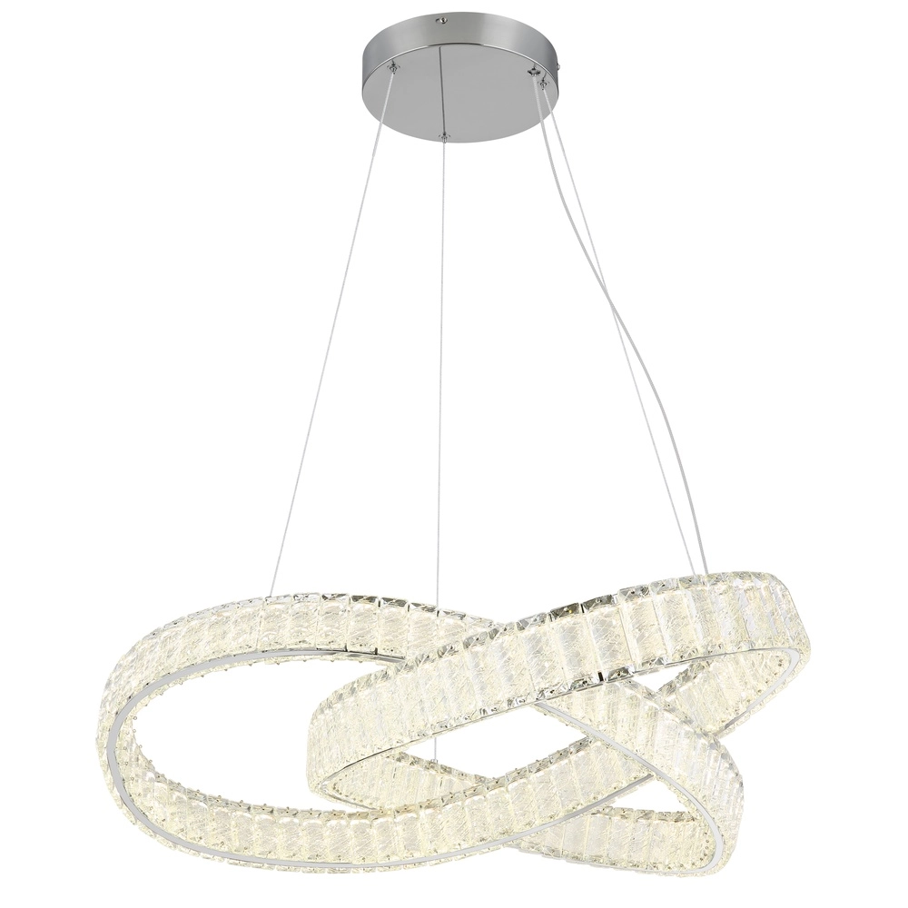 Unique pendant lamp Mucky chrome