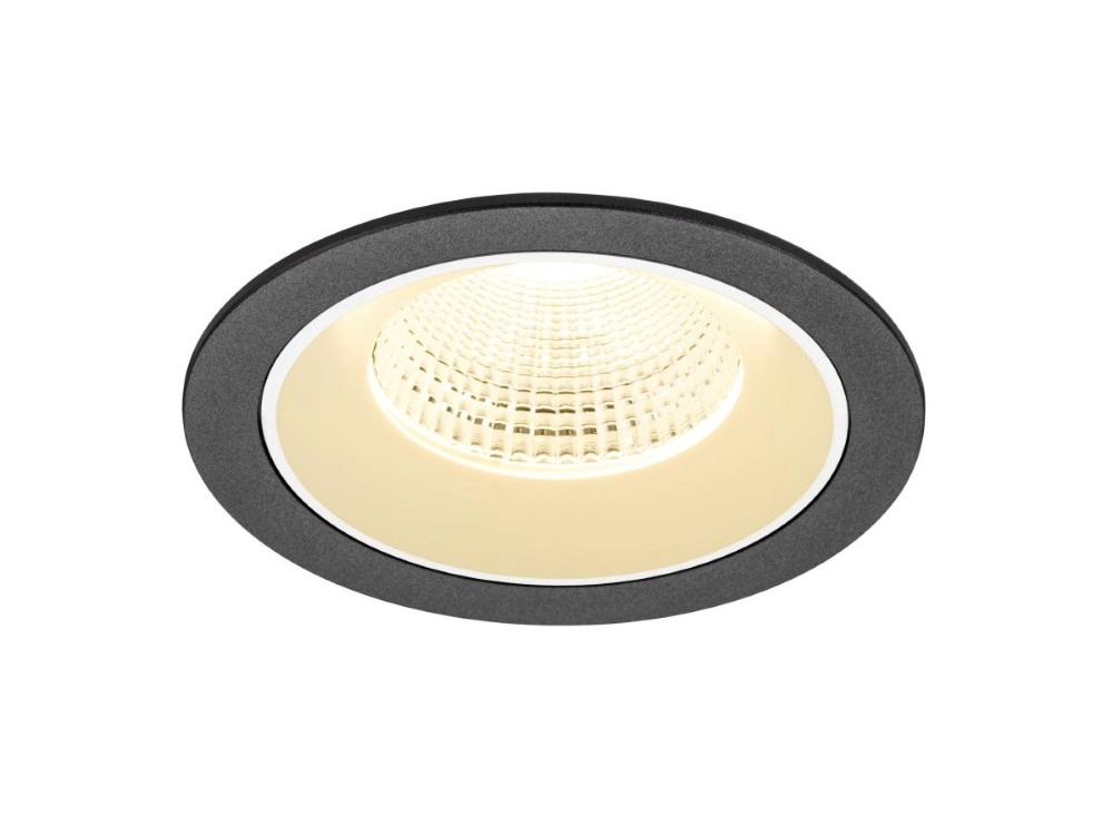 Recessed spotlight Numinos L black/white 3000K - 55deg SLV 4024163309738