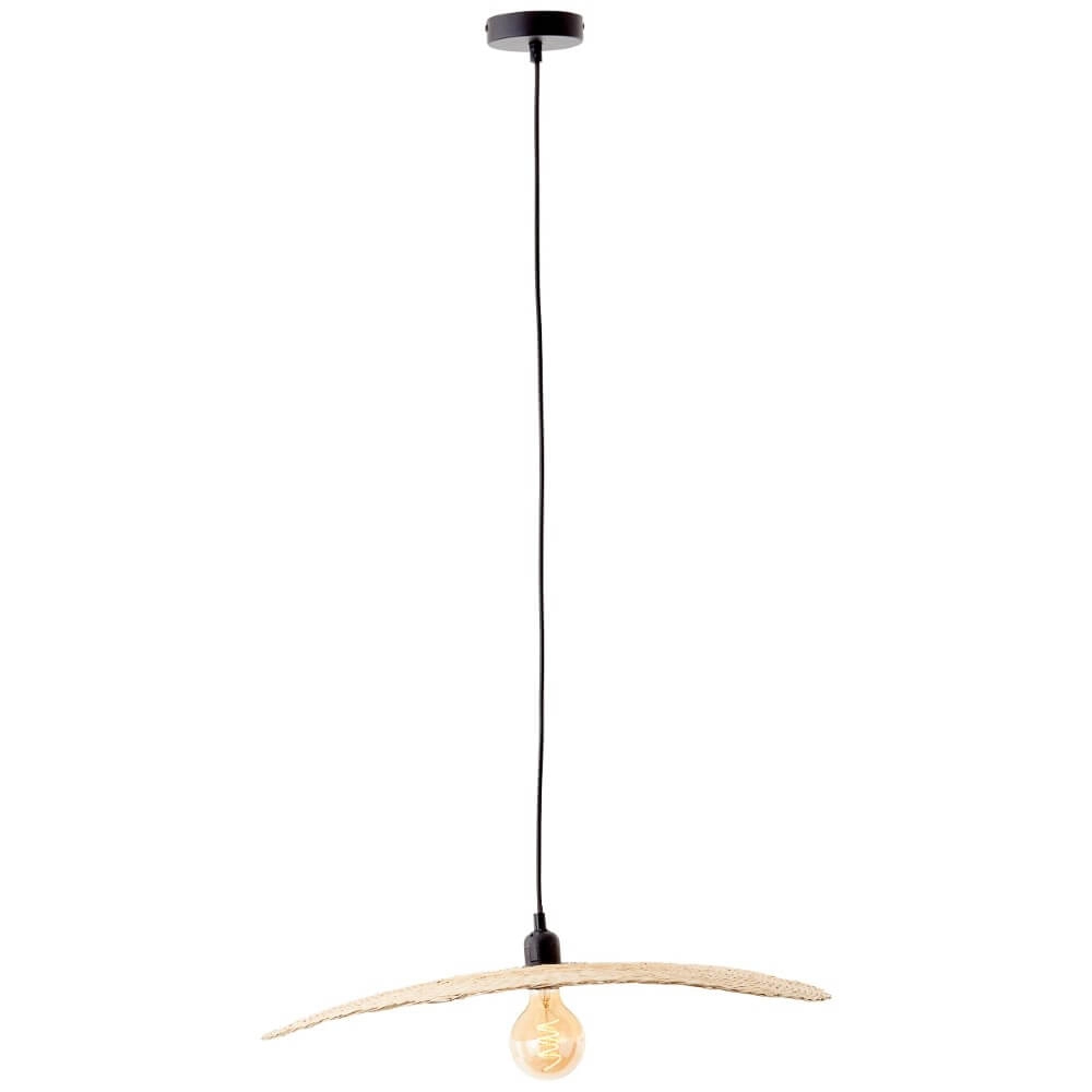 Rattan hanging lamp Jefter Ø 60cm Brilliant 4004353393334