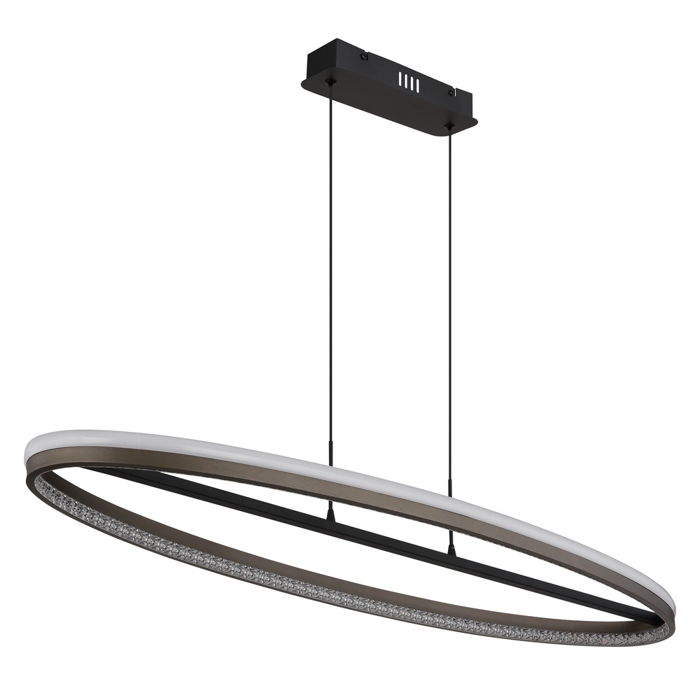 Design pendant lamp Della oval black Globo 9007371474738