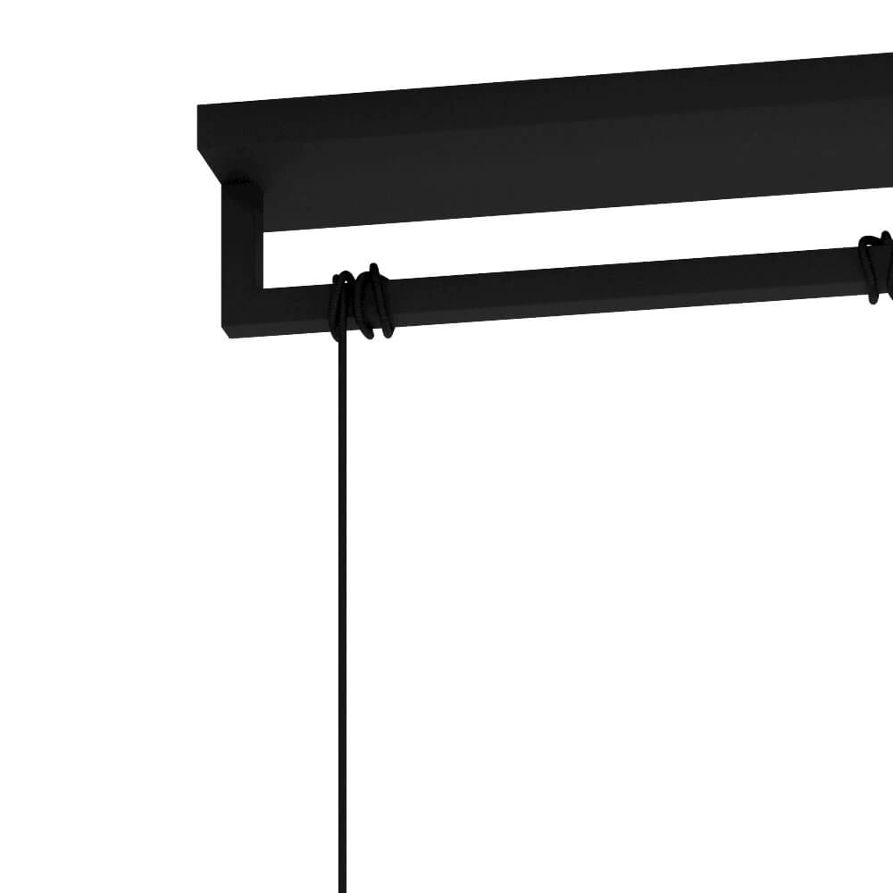 Black hanging lamp Bogota 3-light Stars of Light 9008606220755