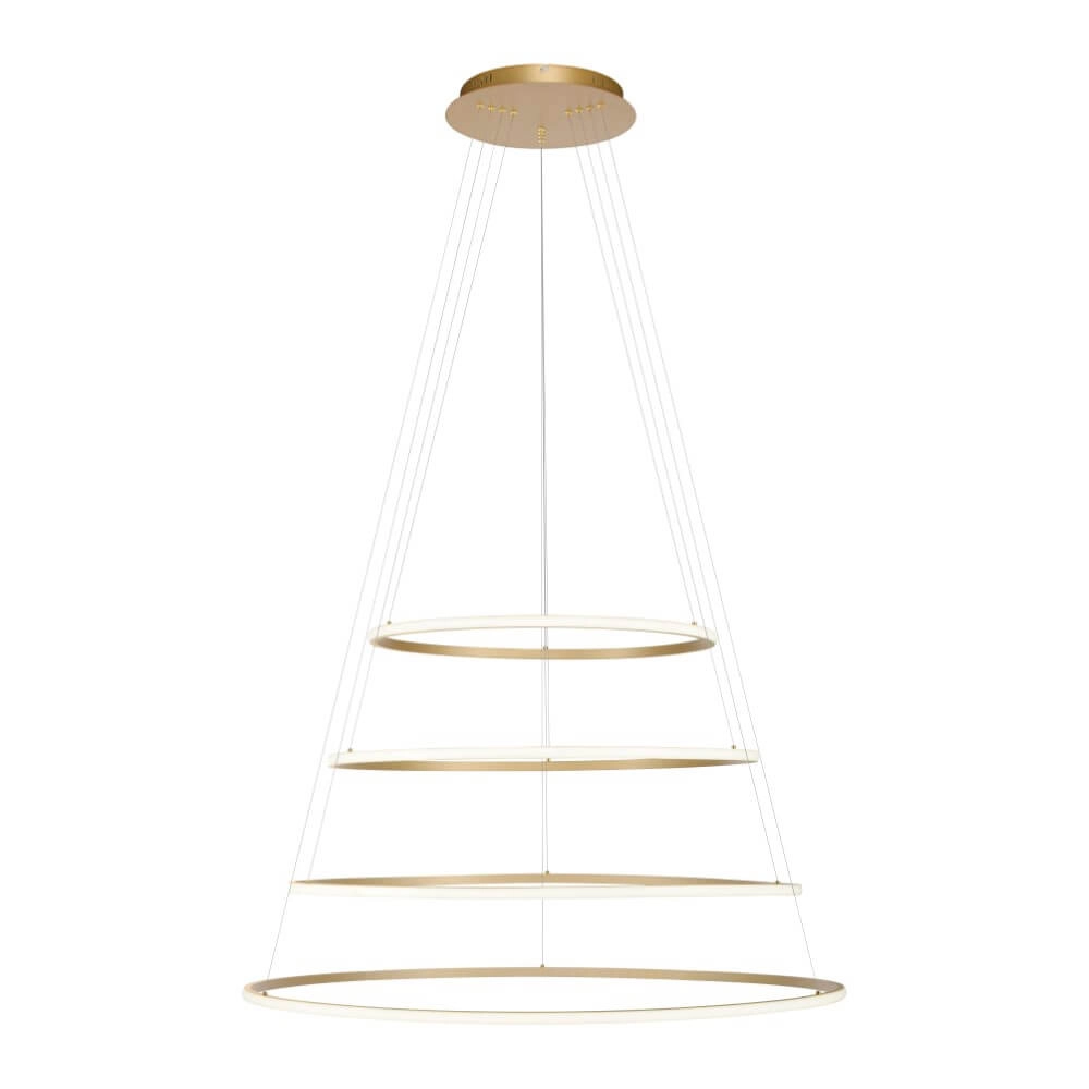 Modern pendant lamp Tessara brass Paul Neuhaus 4012248372661