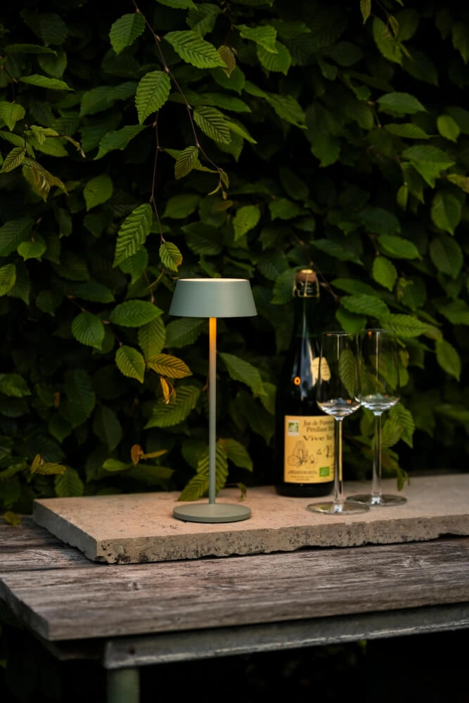 Rechargeable table lamp Menton mint green KonstSmide 7318307839630