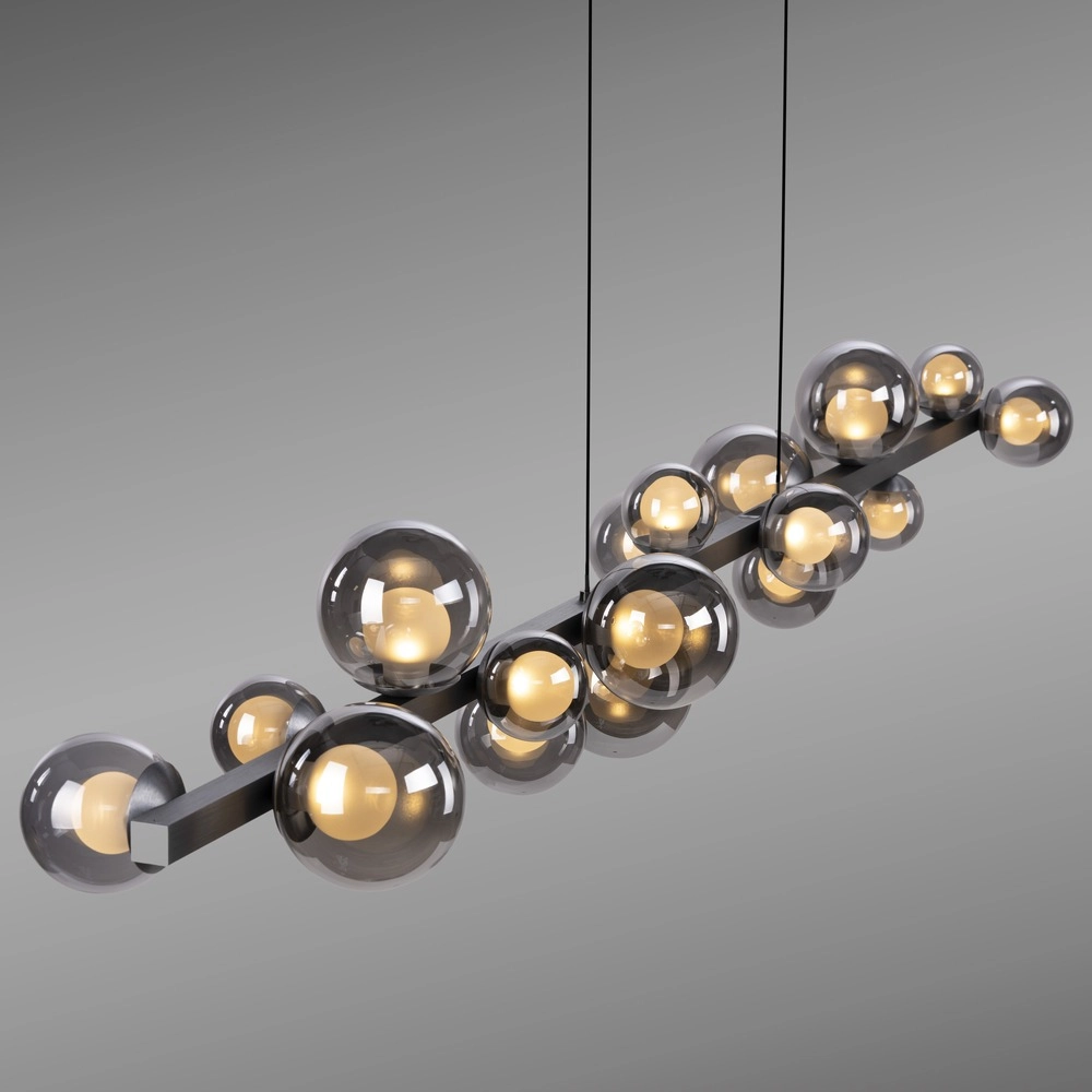 Dining table pendant lamp Pure E-Popup 18L - with smoke glass Paul Neuhaus 4012248396452