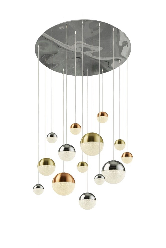 Large pendant lamp Planets 70cm - 14-lights