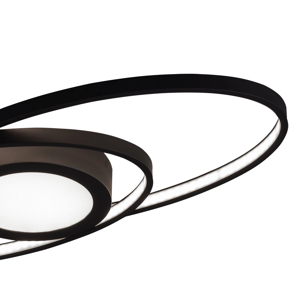 Modern ceiling lamp Galaxy black Trio 4017807446210