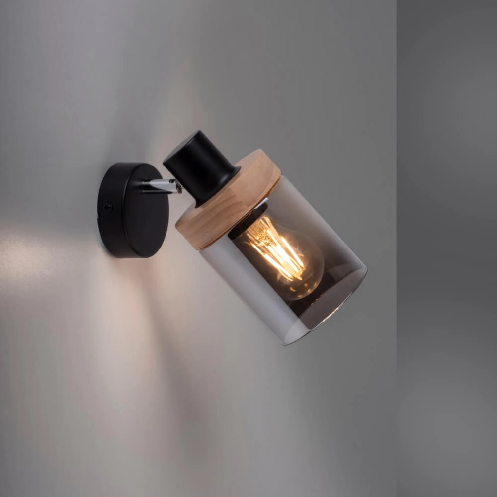 Wall lamp Pasqual black Just Light 4043689986100