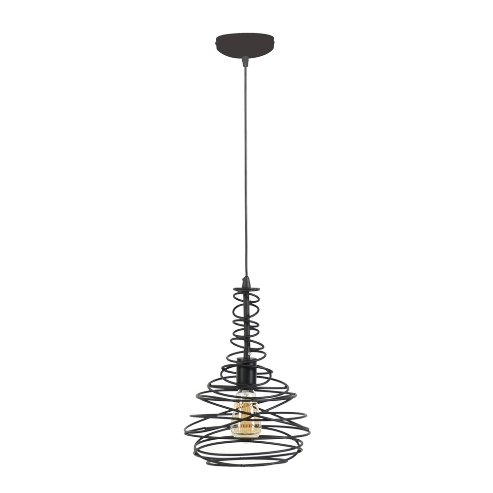 Wire pendant lamp Ø 25cm Spinn 1x E27 Lyora 8716803513044