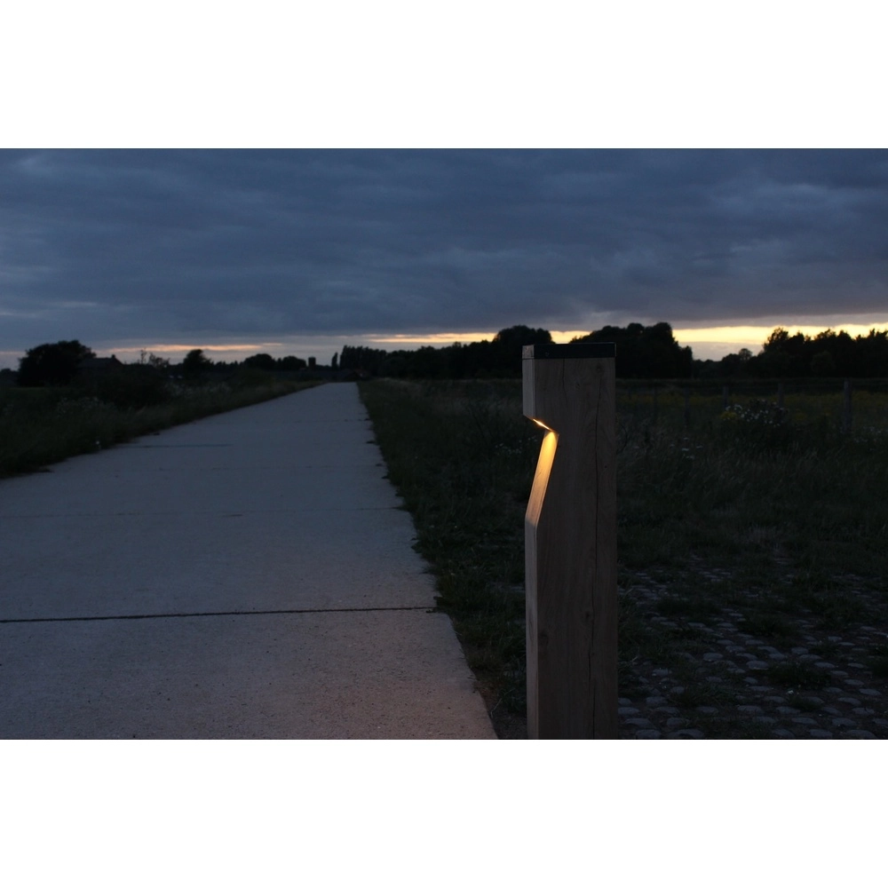 Wooden solar path lighting Eye Solar Accoya - 17.5x17.5x90 -2700K Timberlab 8716803513860