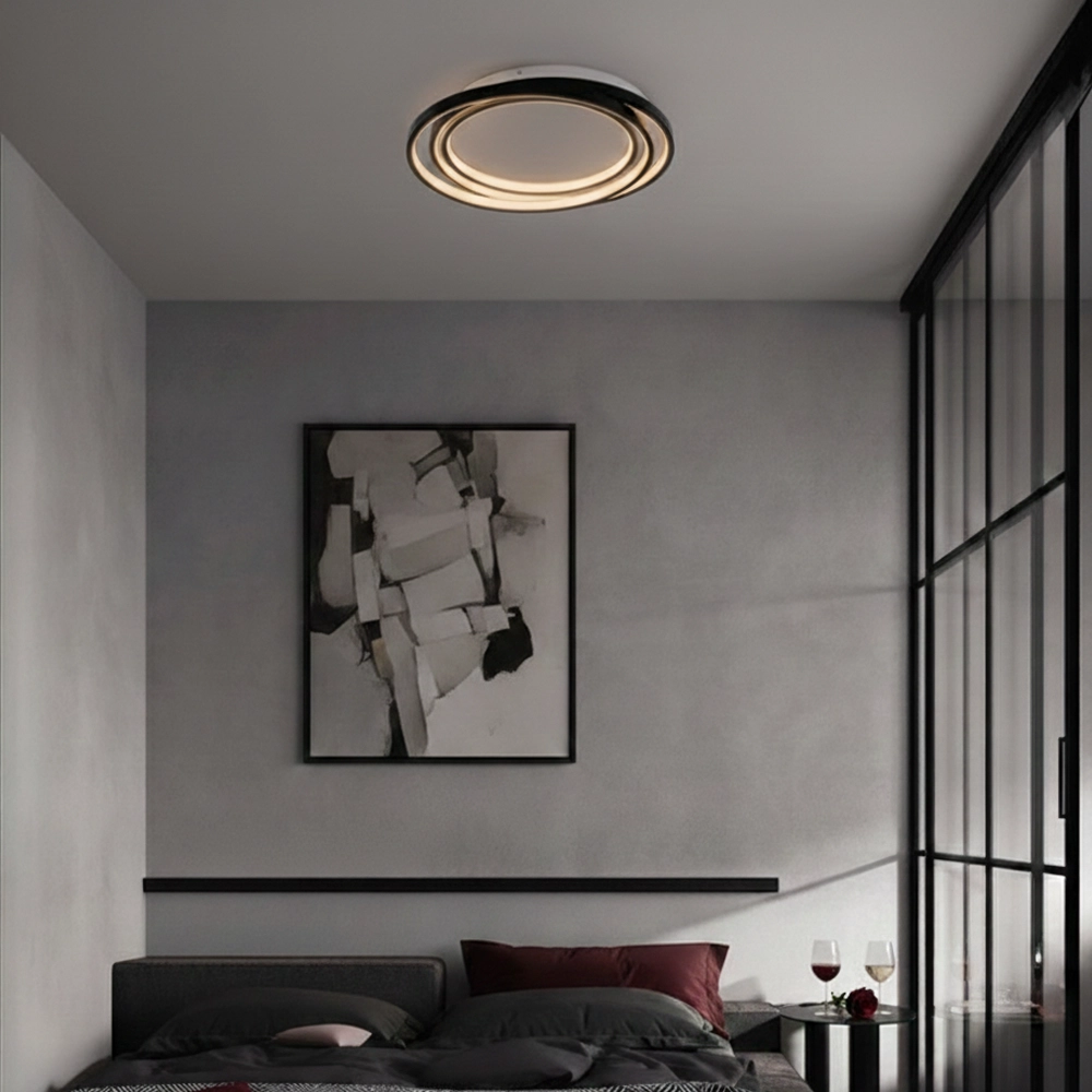 Round ceiling lamp Arbor black Ø 44cm