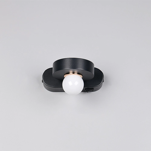 Wall lamp Arpino black 15cm Trio 4017807683639