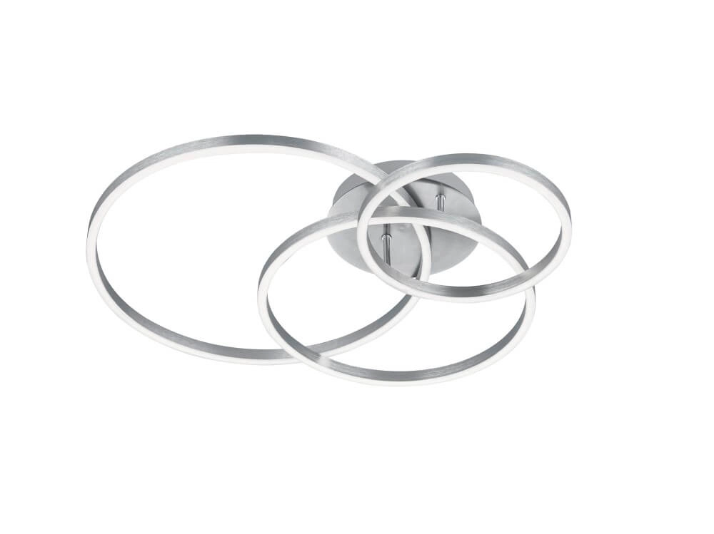 Ceiling lamp Winona 3-ring stainless steel Trio 4017807503531