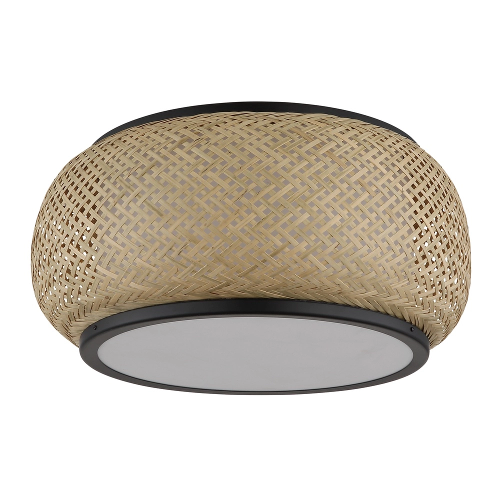 Ceiling lamp Bambora with bamboo Ø 38cm Globo 9007371575794