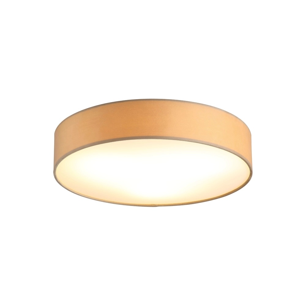 Ceiling lamp Drum 50cm champagne velvet