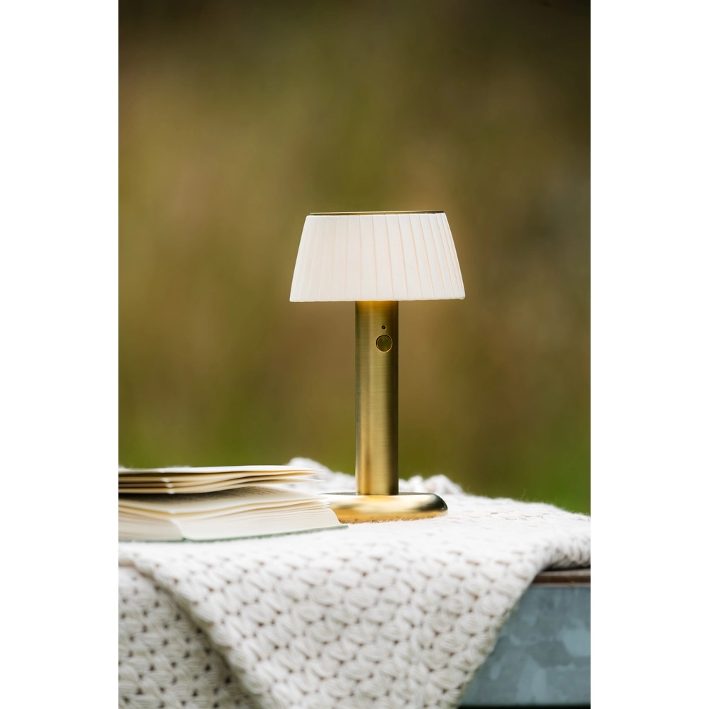 Golden table lamp Grasse Rechargeable KonstSmide 7318300030416