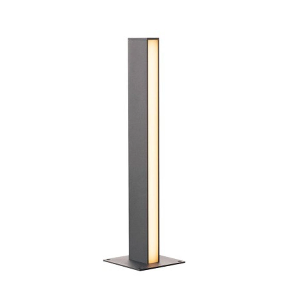 Standing pillar outdoor lamp H-Pol 1x15w - 3000K - 66cm anthracite