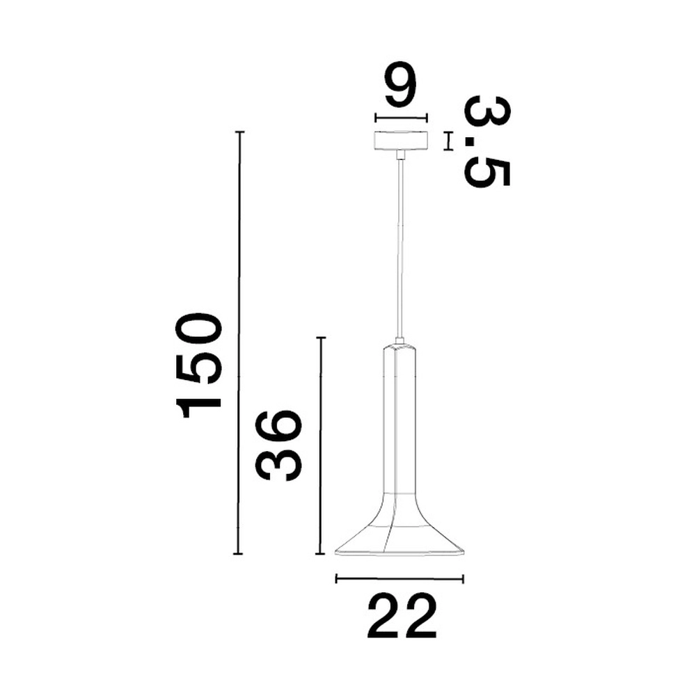 Unique pendant lamp Dylan grey Ø 22.3cm Lyora 5212017440389