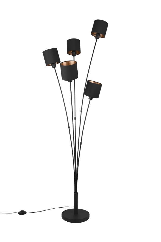 Floor lamp Tommy 5-light black Trio 4017807507577