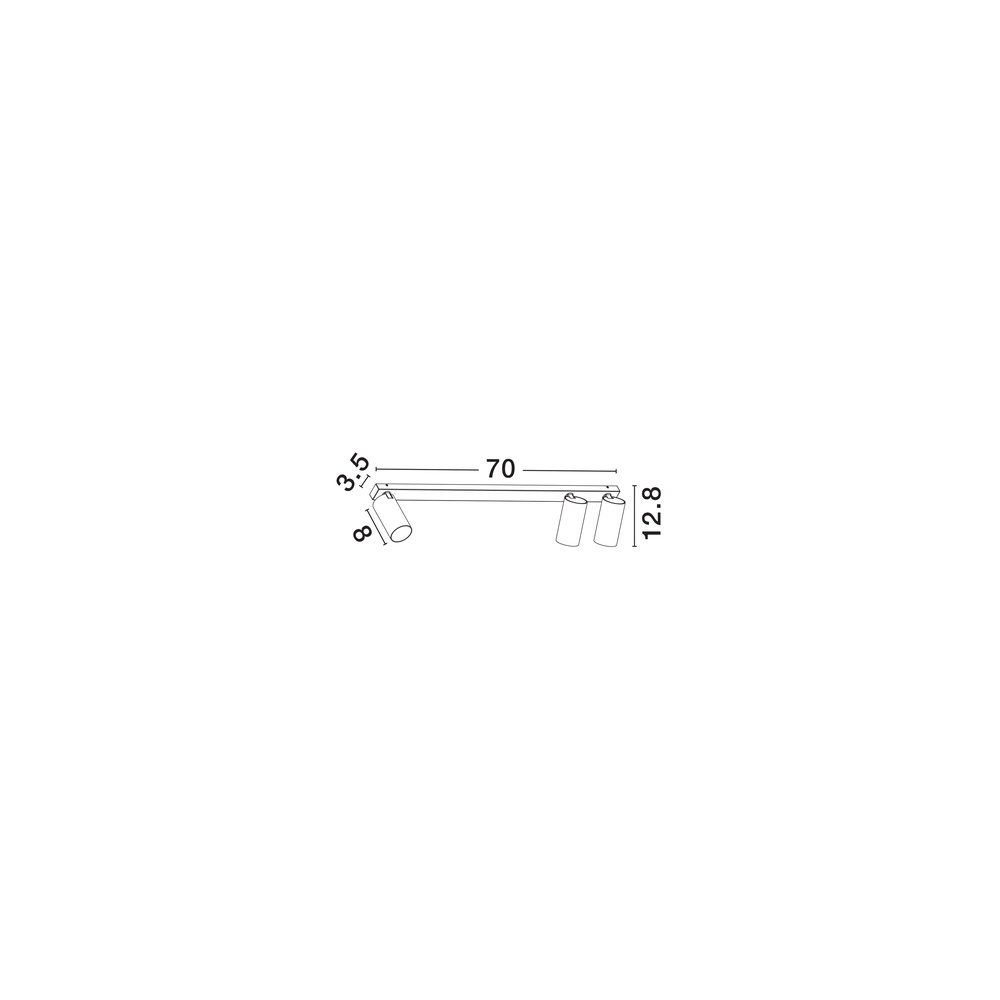 3-light ceiling lamp Oso white Lyora 5212017465078