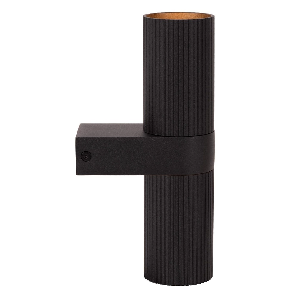Design wall spot Clubs Black Up & Down Lucide 5411212093905