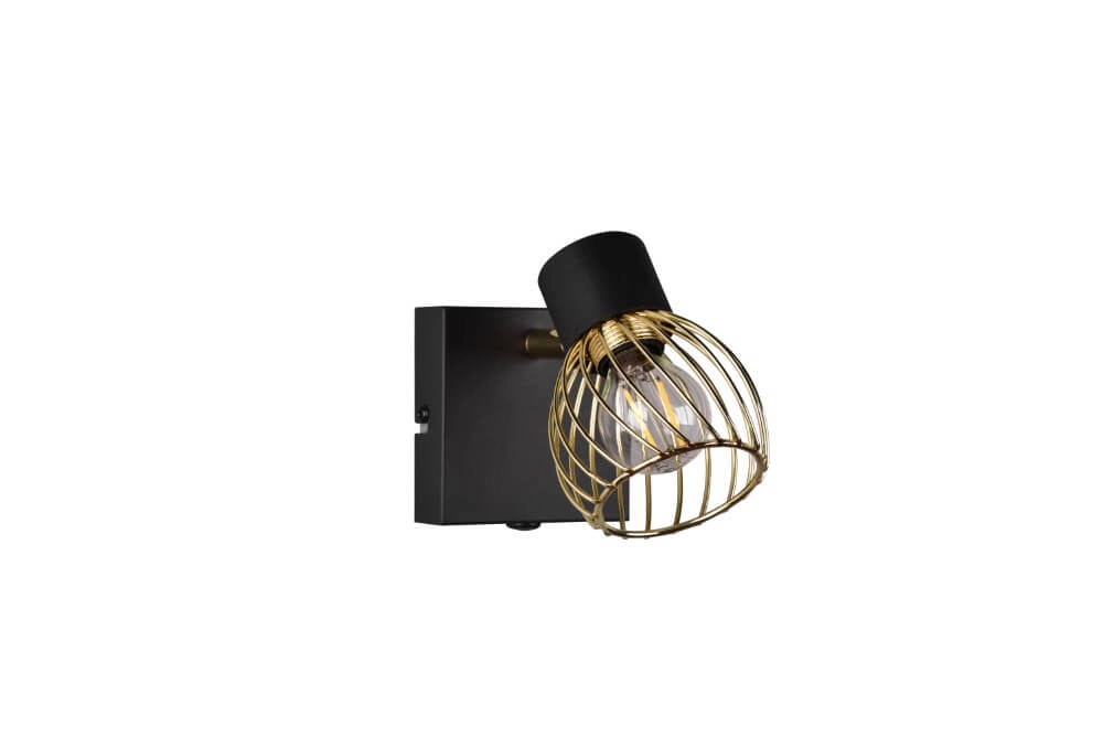 Design wall lamp Ardon black with gold
