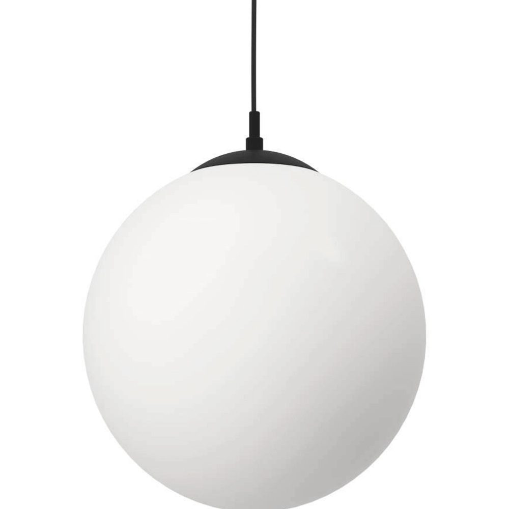 Glass pendant lamp Rondo 3 Ø 30cm