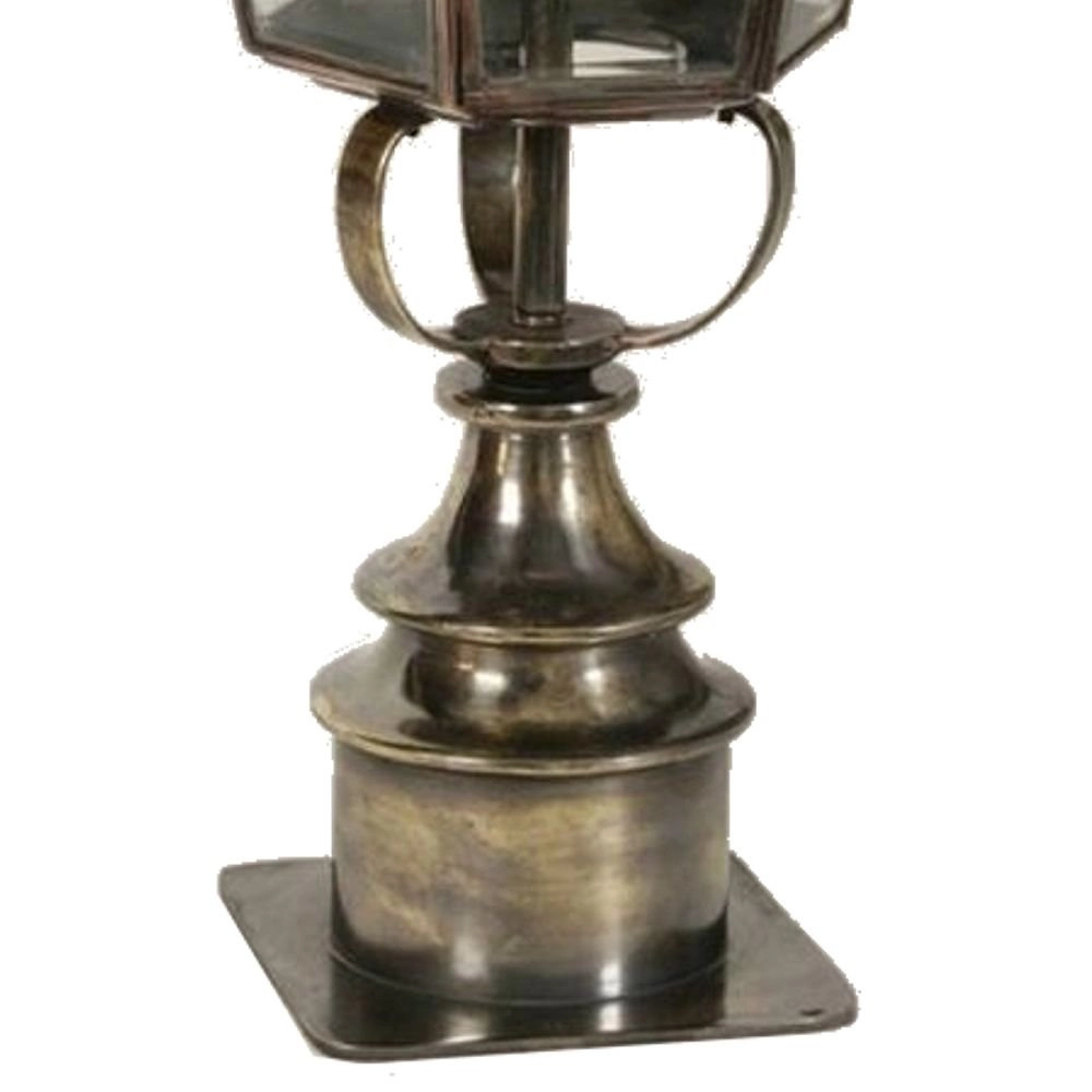 Country outdoor lamp Chelsea Short Pillar handmade - polished nickel (n) Limehouse 8716803507050