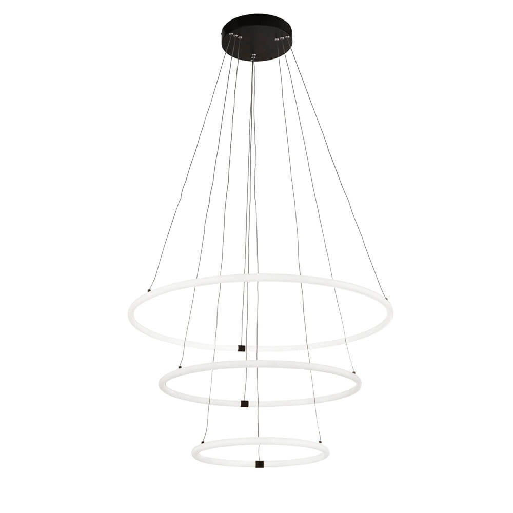 Pendant lamp Revolve Vide 3-ring black