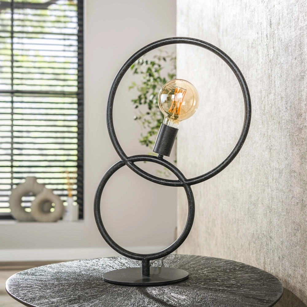 Design table lamp Loop black - 1x E27 Lyora 8716803511033