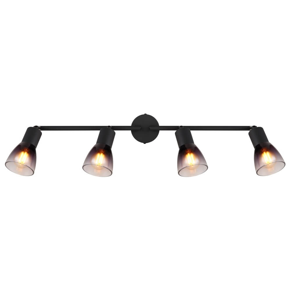Black ceiling lamp Satella 4-light Globo 9007371458929