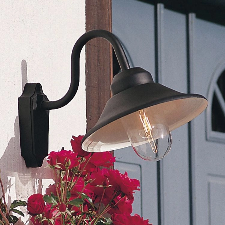 Barn lamp Vega E27 matt black KonstSmide 7318305567504