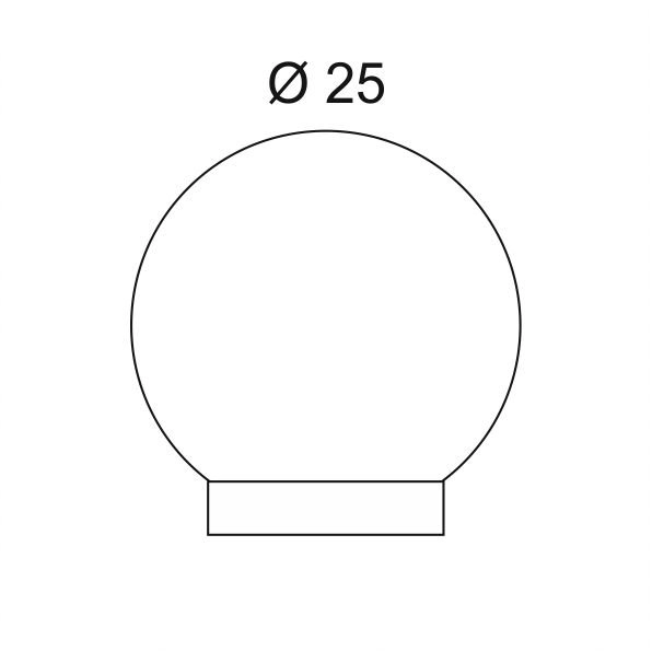 Ball lamp Rotoball Floor 25 SLV 4024163157414