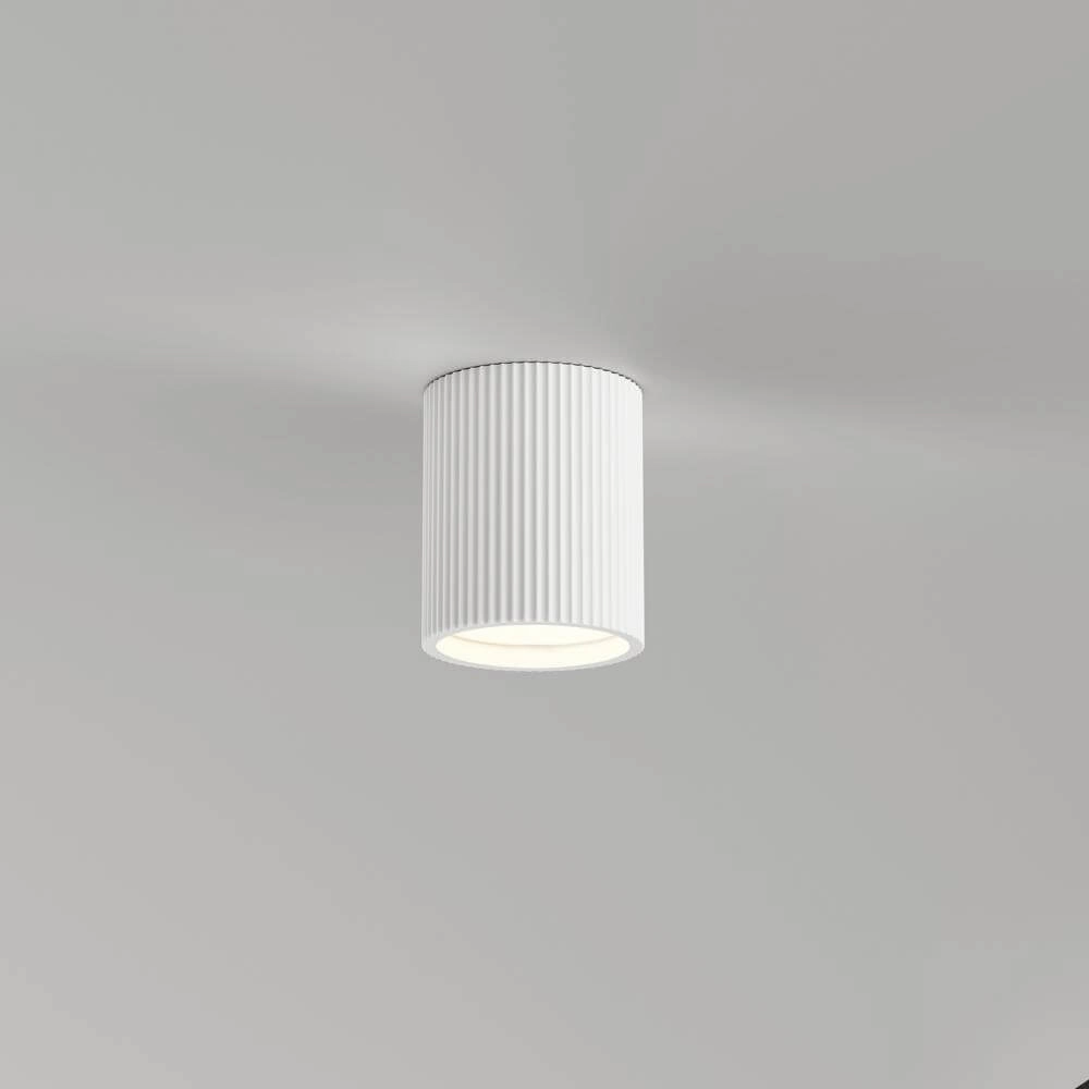 Paintable ceiling lamp Toulouse Ridges