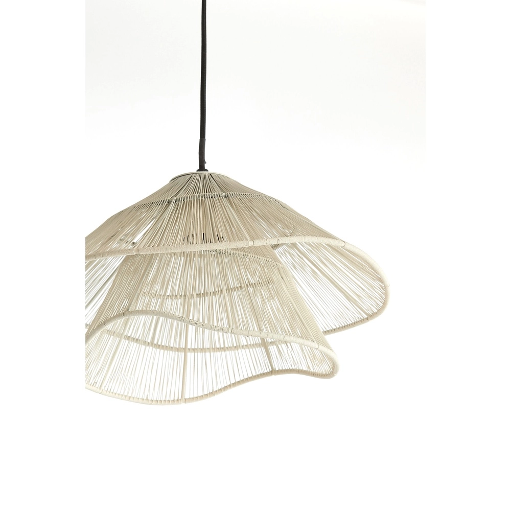 Japandi pendant lamp Alameda white Ø 36cm Light & Living 8717807778774