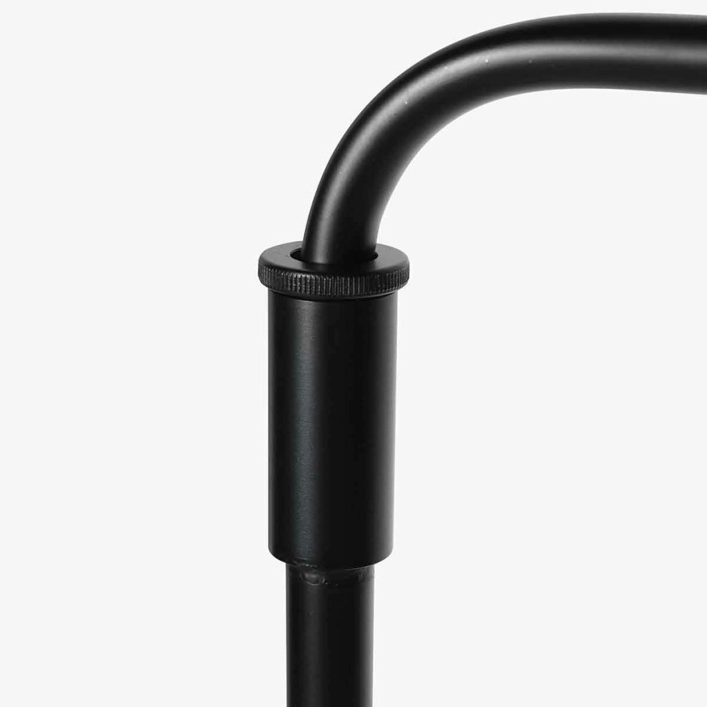Black floor lamp Bloeba with cork cap Ø40cm Steinhauer 8712746180503