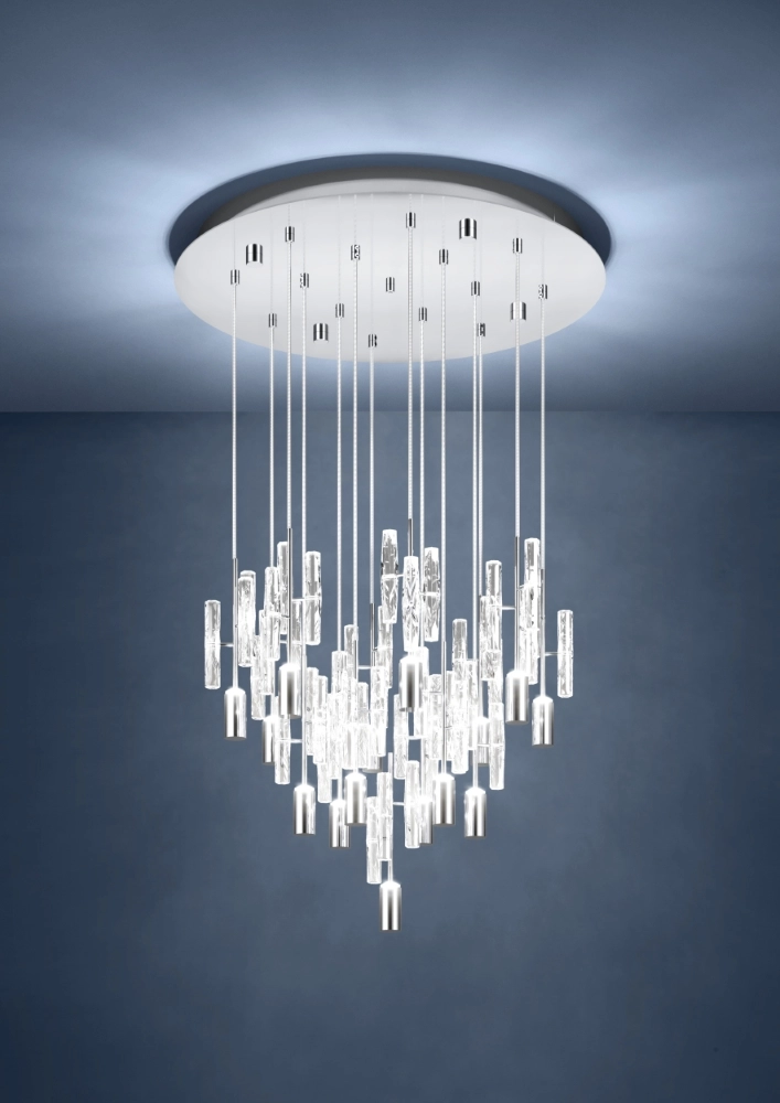 Unique pendant lamp Alemdina chrome 3-step CCT Stars of Light 9008606360093