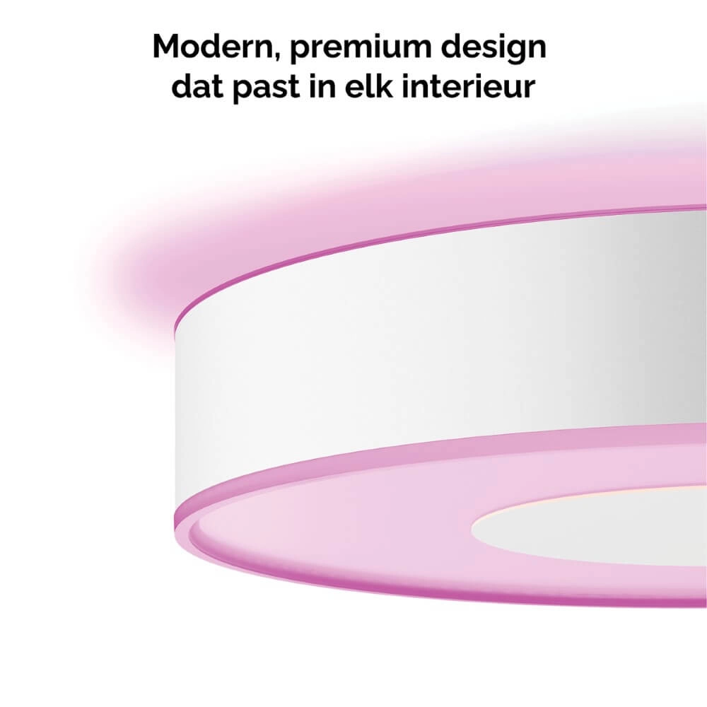 Ceiling light Hue Infuse L - White and color Ø 42.5cm black Philips 8718696176528