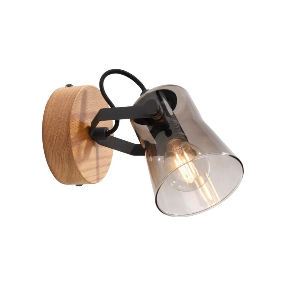 Wall lamp Green Langstrom wood Just Light 4043689994860